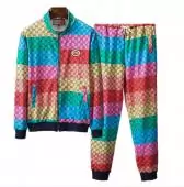 jogging gucci luxe pour homme gg multicolor jersey sweatshirt full tracksuits sets bottoms